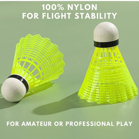 Ace Badminton Birdies/Shuttlecocks 12 pc set - yellow - Picture 2 of 11